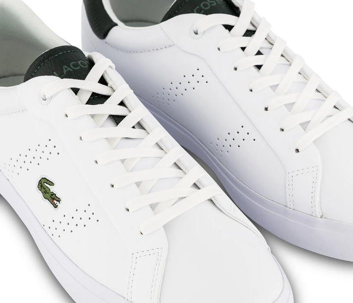 Men's Lacoste Powercourt 2.0 123 1 SMA (White/Dark Green)