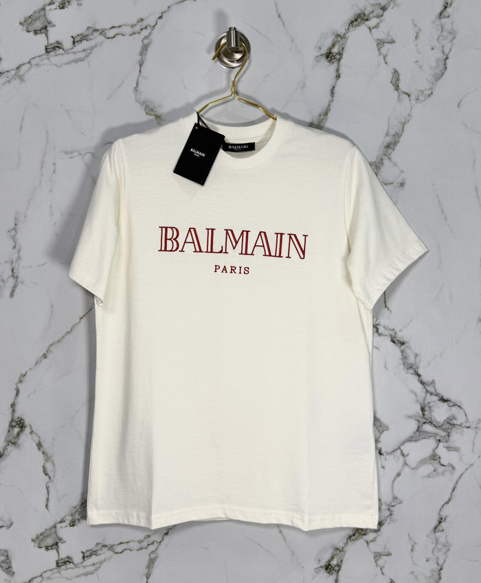 Playera Calidad Alta Balmain Cuello Redondo