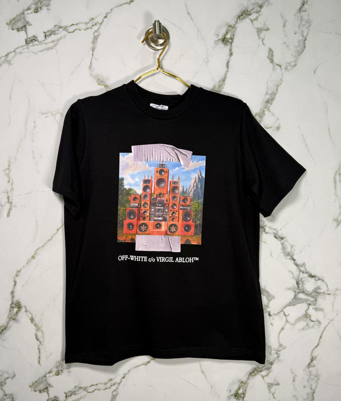 Playera Calidad Alta Off White Cuello Redondo