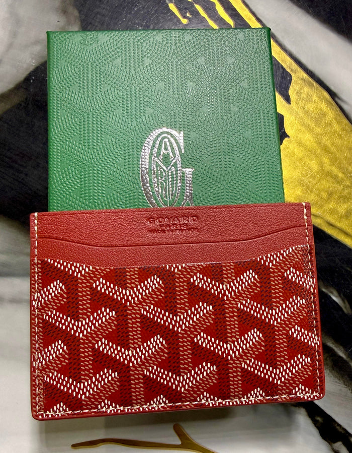 Tarjetero Goyard Rojo