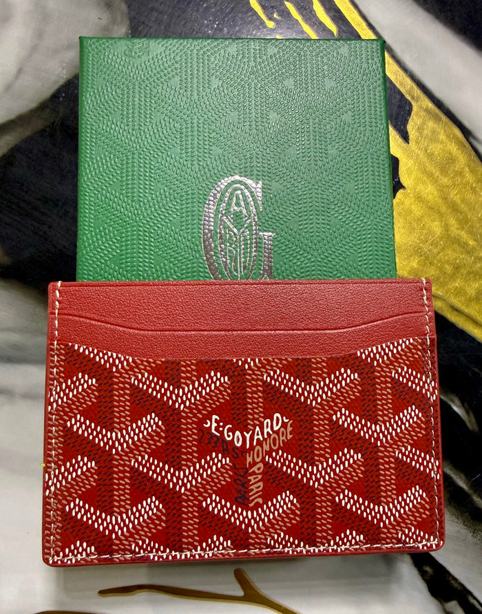 Tarjetero Goyard Rojo