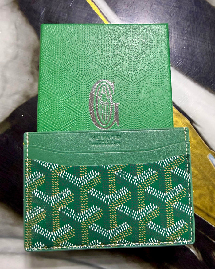Tarjetero Goyard Verde