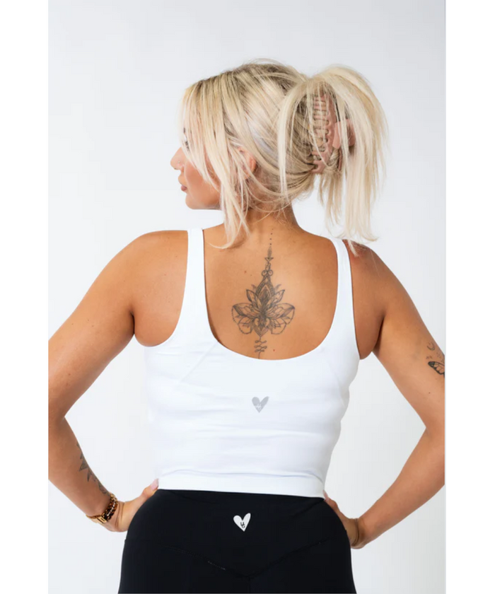UNDRGROUND Buttery Scoop Singlet (White)