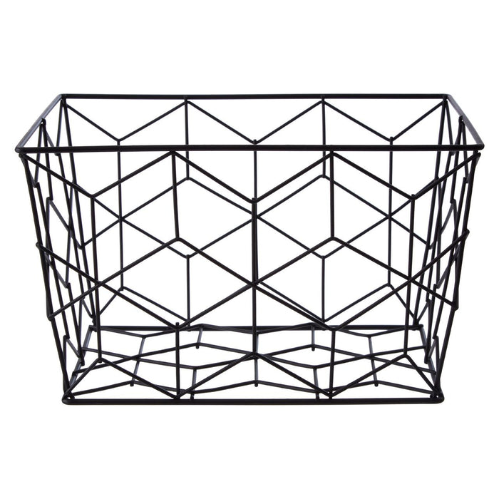 Vertex Contour Storage Basket - Matte Black - Modern Home Interiors