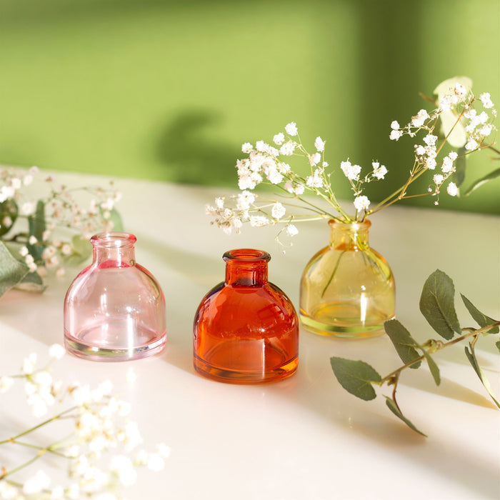 Warm Toned Mini Bud Vases - Set Of 3 - Modern Home Interiors